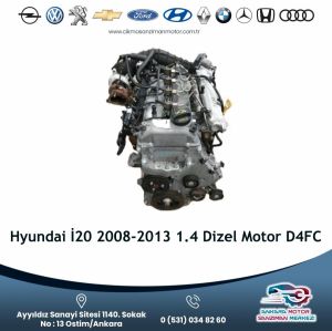 Hyundai İ20 2008-2013 1.4 Dizel Motor D4fc