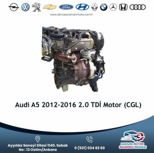 Audi A5 2012-2016 2.0 Tdı̇ Motor (cgl)