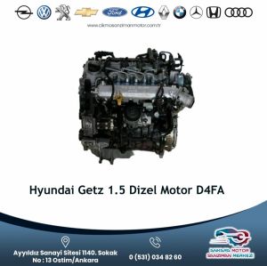 Hyundai Getz 1.5 Dizel Motor D4fa