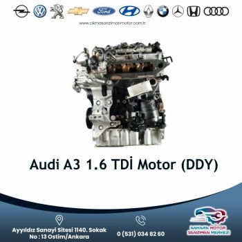 Audi A3 1.6 Tdı̇ Motor (ddy)