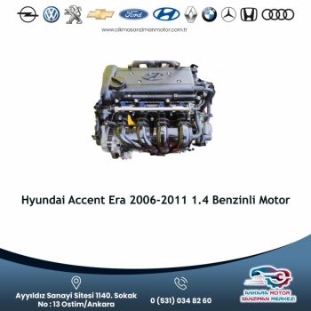 Hyundai Accent Era 2006-2011 1.4 Benzinli Motor