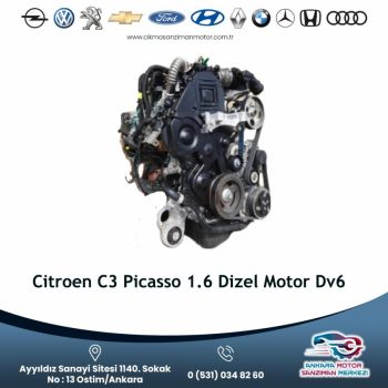 Citroen C3 Picasso 1.6 Dizel Motor Dv6