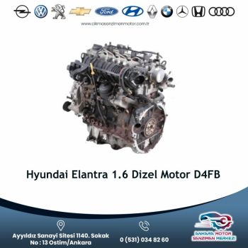 Hyundai Elantra 1.6 Dizel Motor D4fb