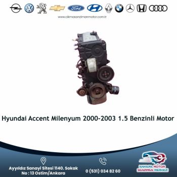 Hyundai Accent Milenyum 2000-2003 1.5 Benzinli Motor