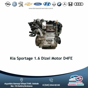 Kia Sportage 1.6 Dizel Motor D4fe