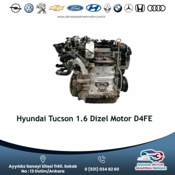 Hyundai Tucson 1.6 Dizel Motor D4fe