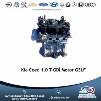 Kia Ceed 1.0 T-gdı̇ Motor G3lf