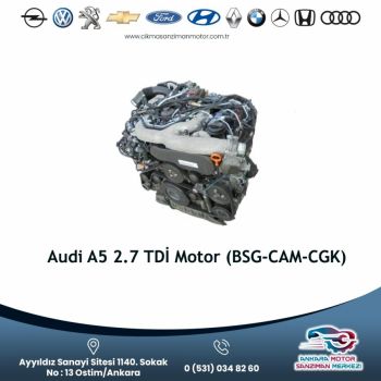 Audi A5 2.7 Tdı̇ Motor (bsg-cam-cgk)