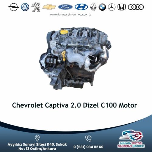 Chevrolet Captiva 2.0 Dizel C100 Motor