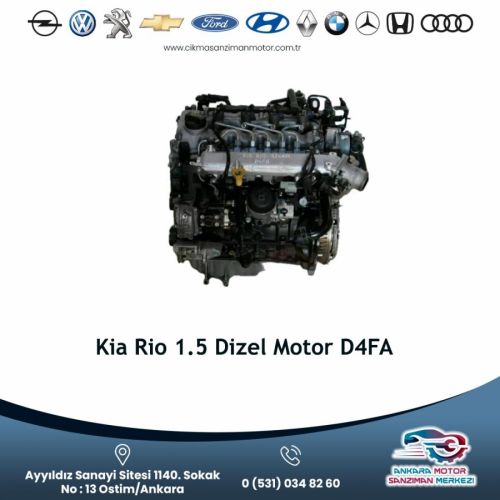 Kia Rio 1.5 Dizel Motor D4fa